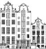 Keizersgracht 220. Tekening uit het Grachtenboek van Caspar Philips