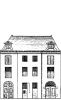 Keizersgracht 495. Tekening uit het Grachtenboek van Caspar Philips.