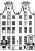 Keizersgracht 564-562. Tekening uit het Grachtenboek van Caspar Philips.
