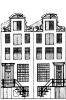 Keizersgracht 774-776. Tekening uit het Grachtenboek van Caspar Philips.