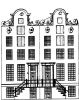 Keizersgracht 788-790. Tekening uit het Grachtenboek van Caspar Philips.