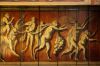17de-eeuwse plafondschildering op balken en planken in de voorkamer (&copy; Walther Schoonenberg)