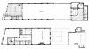 Plattegrond begane grond en verdieping na restauratie. Tekeningen architect Weber