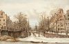Uitzicht vanuit Prinsengracht 803 op de Spiegelgracht. Op deze tekening van Gerrit Lamberts staan rechts de panden Prinsengracht 564 en 562. Uitzicht vanuit Prinsengracht 803 op de Spiegelgracht. Op deze tekening van Gerrit Lamberts staan rechts de panden Prinsengracht 564 en 562.