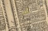 Achter Keizersgracht 104 is de hoedenfabriek te zien, op de kaart van Van Berckenrode uit 1625