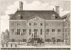 Een oude gravure toont het gebouw in de 18de eeuw Een oude gravure toont het gebouw in de 18de eeuw