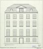 Tekening van de achtergevel uit 1908