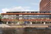 Artist's impression zuidgevel, renovatie DNB. Mecanoo Architecten, 2019