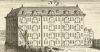Nieuwe Oost-Indische Pakhuizen op Oostenburg. Prent van Jacob Folkema uit 1723