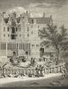 Uitgebrand huis op de Leidsegracht. Tekening uit het Brandspuitenboek van Jan van der Heyden, 1690