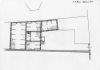 Reconstructie van de plattegrond in de 17de eeuw. Tekening H.J. Zantkuijl, 1973