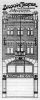 Promotietekening van de voorgevel van Bioscope Theater van N�ggerath, 1907