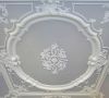Stucplafond in de zaal