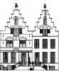 Keizersgracht 156-154. Tekening uit het Grachtenboek van Caspar Philips