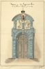 De Leprozenpoort in het Lazarussteeg op een tekening uit 1867 De Leprozenpoort in het Lazarussteeg op een tekening uit 1867