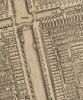 Detail van de kaart van Van Berckenrode uit 1625 met uitsluitend trapgevels