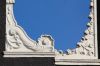 Detail van de klauwstukken van Keizersgracht 519 en 521 (&copy; Walther Schoonenberg)