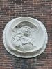 Cartouche met een 17de-eeuws portret