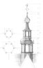 Reconstructietekening torentje. Tekening Neil Kesper
