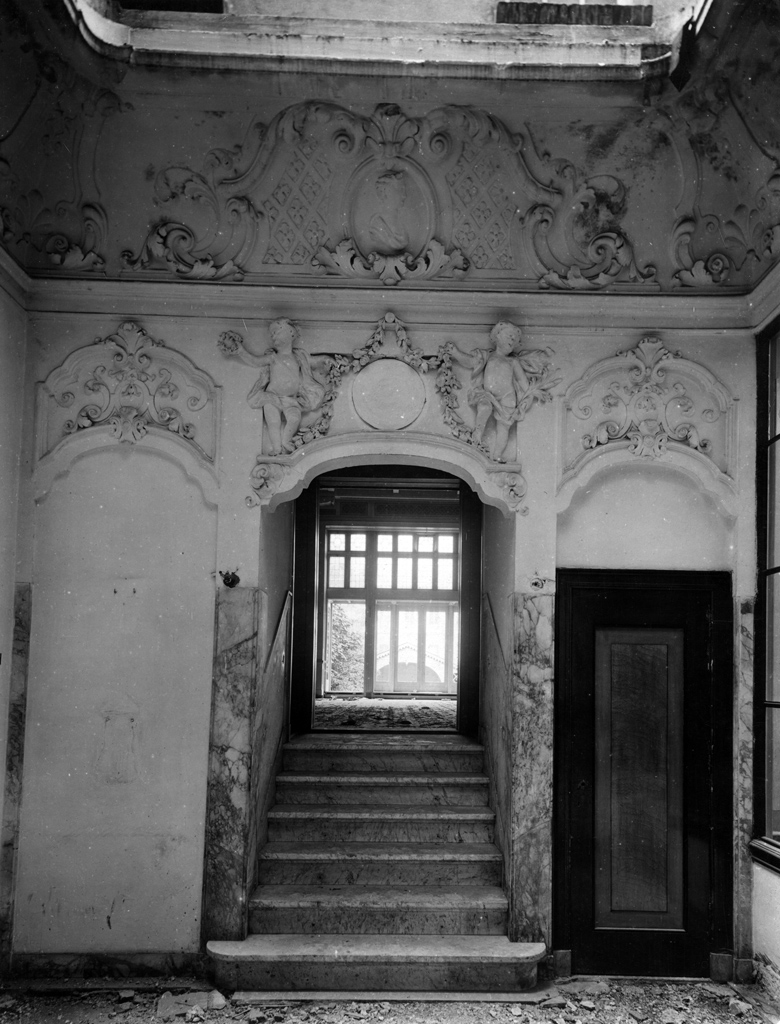 Interieur van het gesloopte grachtenhuis Herengracht 286