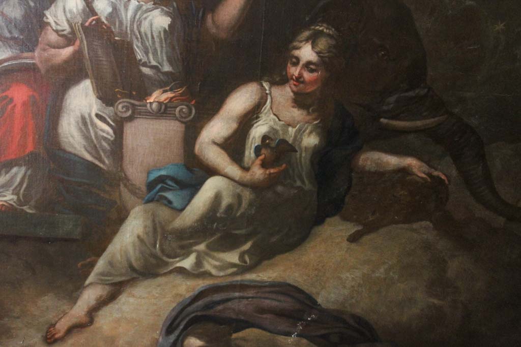 Personificatie van de Biecht (meisje met duif en lam)  (&copy; Walther Schoonenberg)