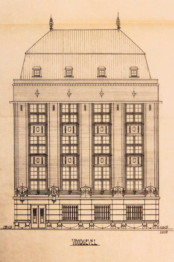 Ontwerptekening architectenbureau Van Gendt