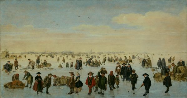 IJsvermaak op het IJ voor Amsterdam, Arent Arentsz Cabel, ca. 1621/22 (Amsterdam Museum)